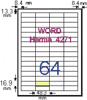 (#49) L1748 (64格) A4三用電腦標籤20